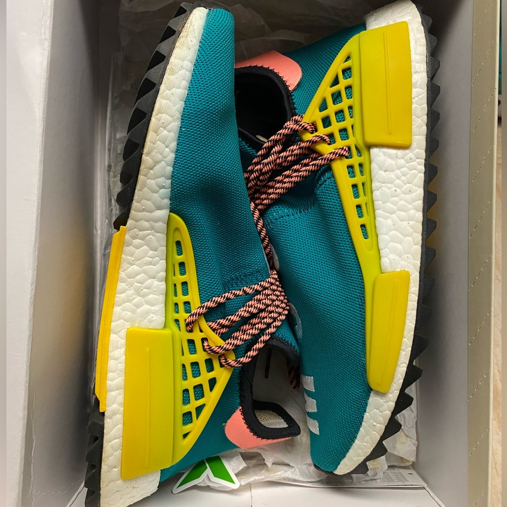 Adidas Human Race NMD Pharrell Sun Glow Men size 9.5 - Picture 5 of 15
